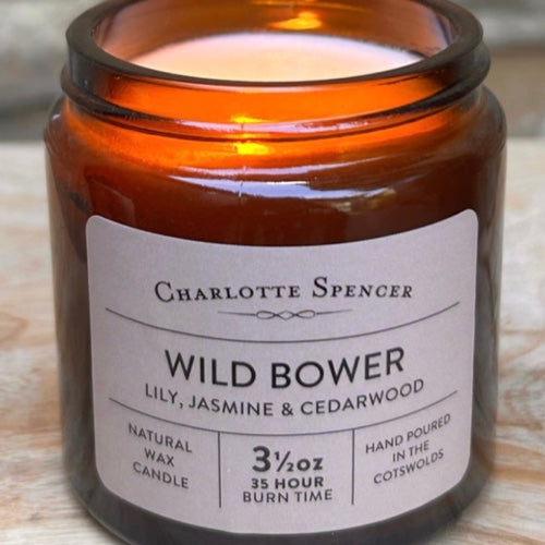 Wild Bower Scented Soy Candle 3.5oz | Charlotte Spencer | Made in the Cotswolds