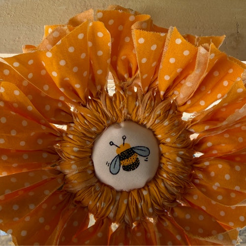Yellow Bee Wreath