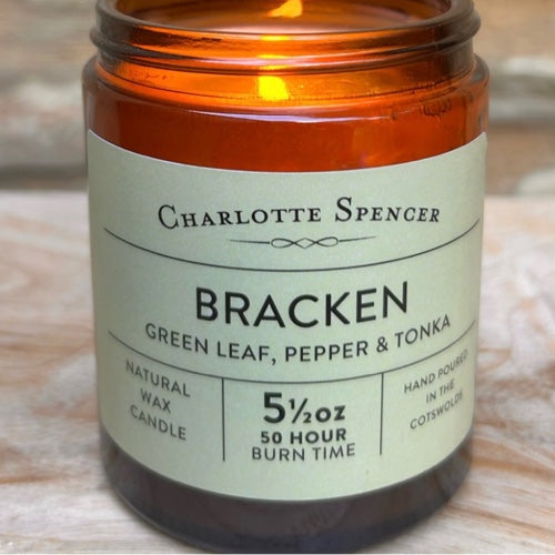 Bracken Scented Soy Candle 5.5oz | Charlotte Spencer | Made in the Cotswolds