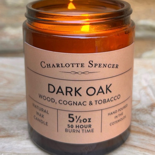 5.5oz Candle - Dark Oak