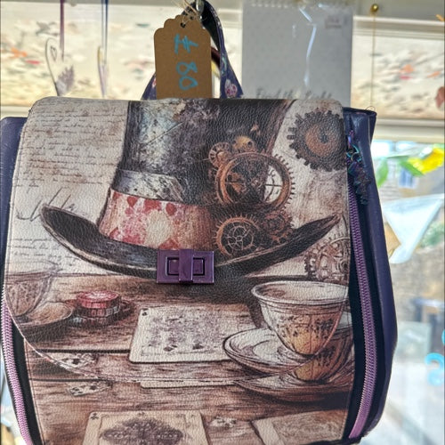 Alice in Wonderland Faux Leather Rucksack