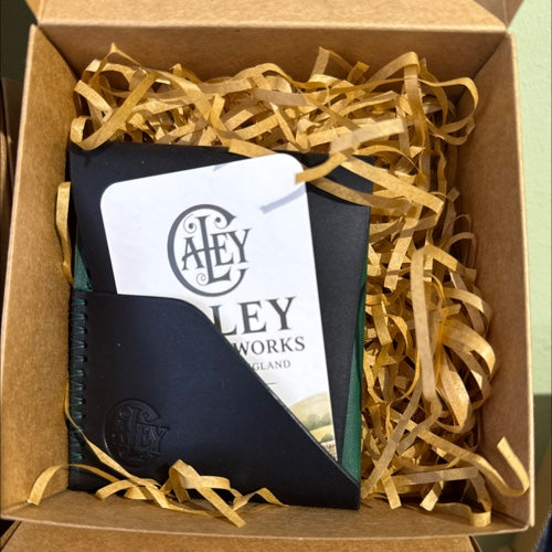 Hand stitched leather wallet