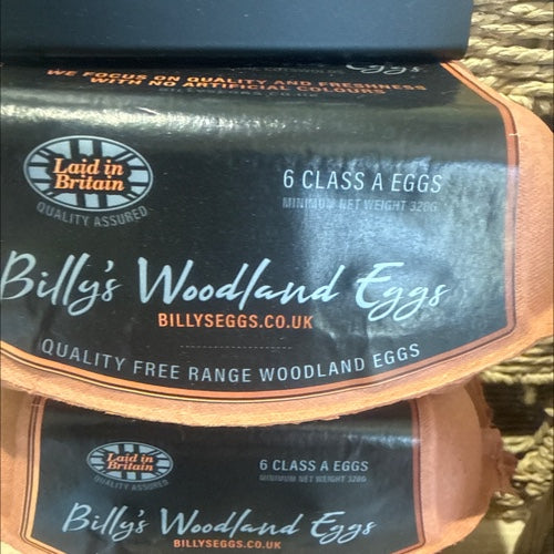 Billy’s Woodland Eggs 1/2 Dozen