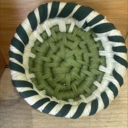 Curiously Coiled Green Dish