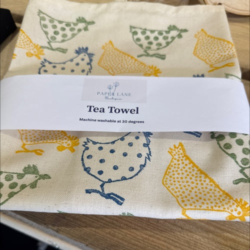 Hand Printed Tea Towel