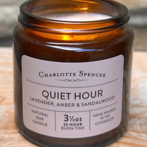Quiet Hour Scented Soy Candle 3.5oz | Charlotte Spencer | Made in the Cotswolds
