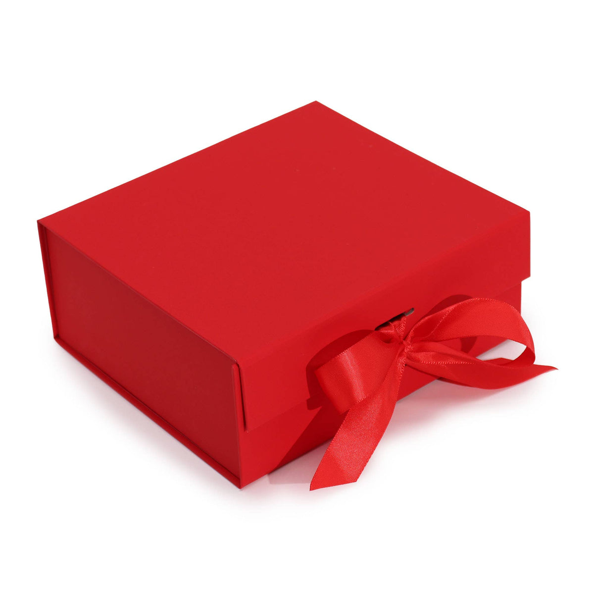 Flat Pack Gift Box - (20x18.2x8cm) - Red
