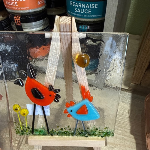 Glass on Easle