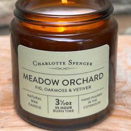 Meadow Orchard Scented Soy Candle 3.5oz | Charlotte Spencer | Made in the Cotswolds