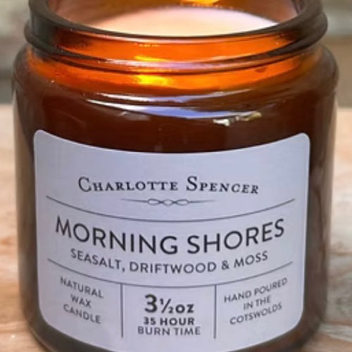 Morning Shores Scented Soy Candle 3.5oz | Charlotte Spencer | Made in the Cotswolds