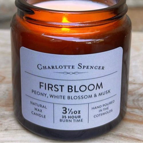 First Bloom Scented Soy Candle 3.5oz | Charlotte Spencer | Made in the Cotswolds
