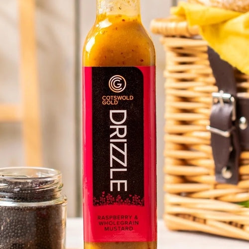 RASPBERRY & WHOLEGRAIN MUSTARD DRIZZLE